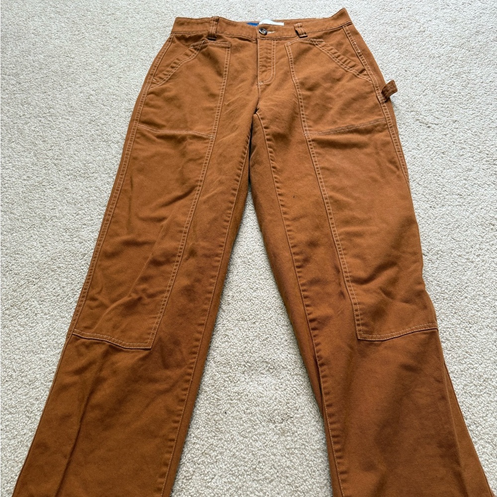 Old Navy Rust Brown Wide-Leg Utility Pants
